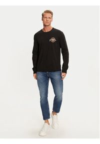 Guess Jeans Longsleeve M4BI84 K8FQ4 Czarny Regular Fit. Kolor: czarny. Materiał: bawełna. Długość rękawa: długi rękaw #4