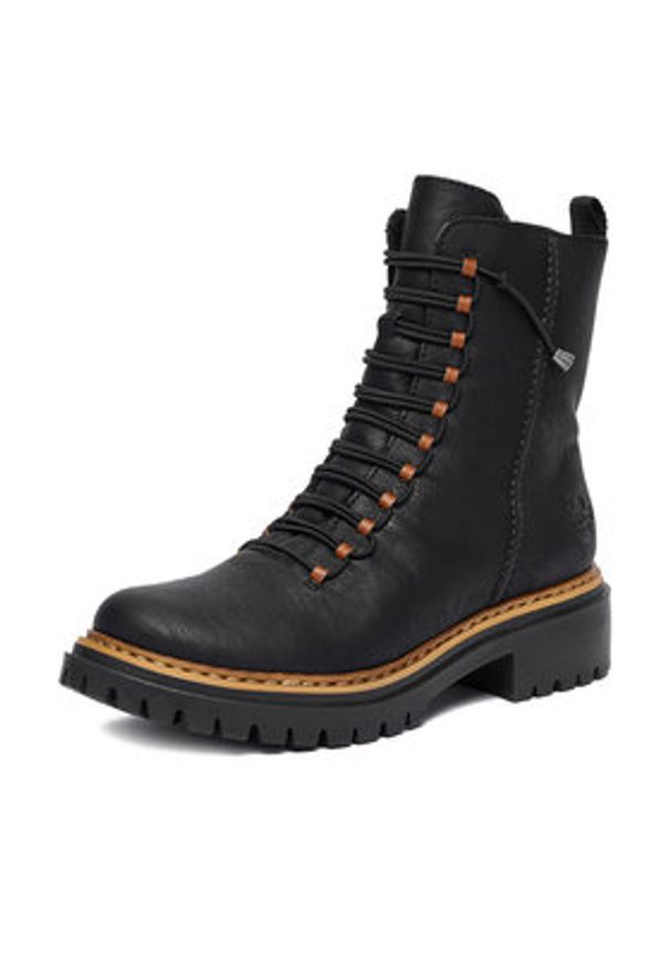 Rieker Trzewiki CEO-72653-00 Czarny. Kolor: czarny. Materiał: syntetyk, materiał