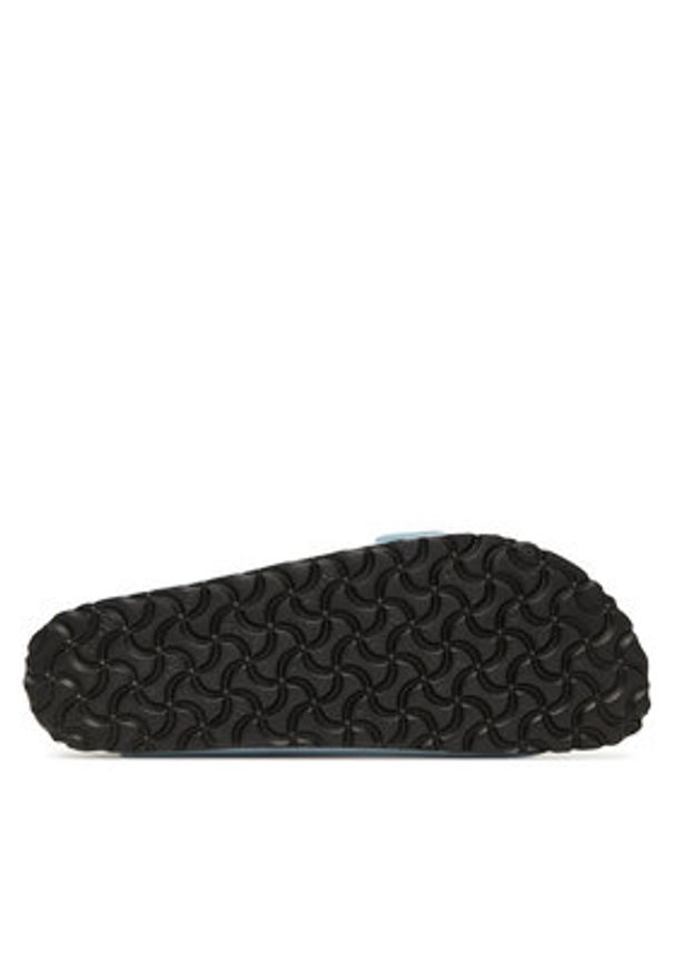 Birkenstock Klapki Arizona Big Buckle Hex 1030374 Błękitny. Kolor: niebieski. Materiał: skóra