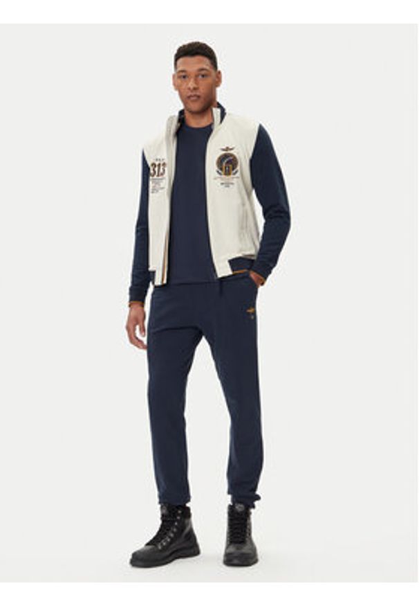 Aeronautica Militare Bluza 252FE2062UF00662 Beżowy Regular Fit. Kolor: beżowy. Materiał: bawełna