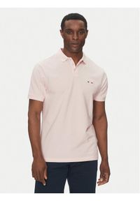 Hechter Paris Polo 74004 151902 Różowy Regular Fit. Typ kołnierza: polo. Kolor: różowy. Materiał: bawełna #1
