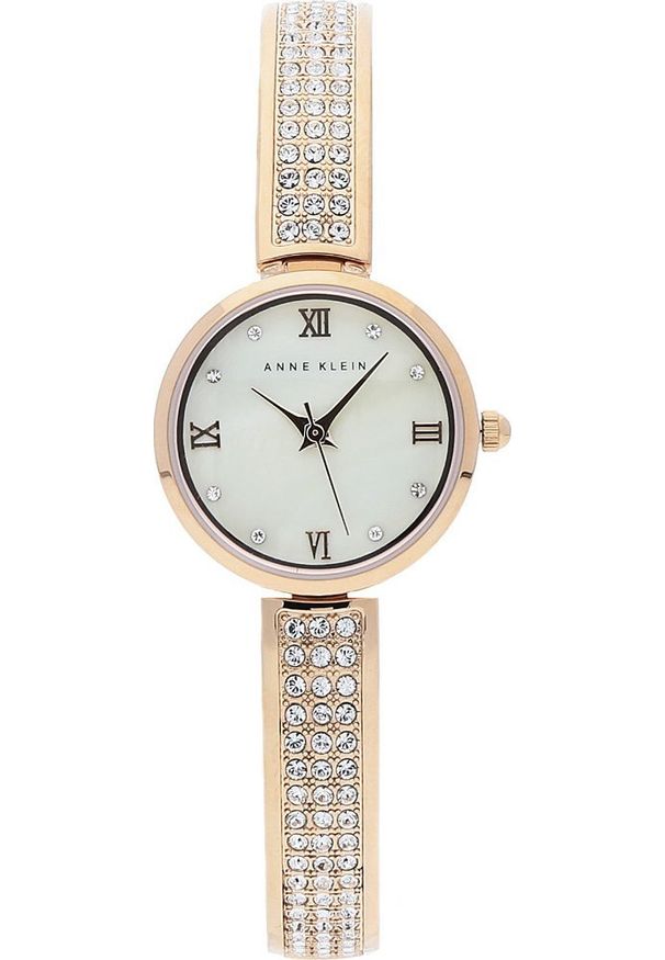 Zegarek Anne Klein Zegarek damski Anne Klein AK-109786CMRG różowe złoto. Kolor: złoty, wielokolorowy, różowy