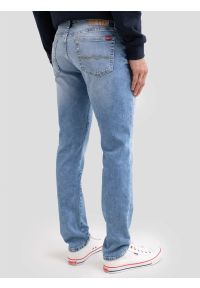 Big-Star - Jeansy męskie dopasowane jasnoniebieskie Terry Slim 252. Okazja: na co dzień. Stan: obniżony. Kolor: niebieski. Styl: casual #5