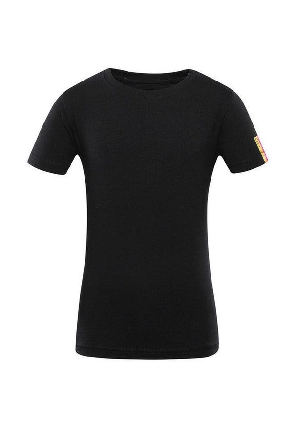 Naak - T-shirt Dziecięcy Nax Olemo 104-110 - Miękki Bawełniany z Żywych Wzorem. Kolor: fioletowy. Materiał: elastan, bawełna