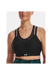 Stanik fitness cardio Under Armour Infinity Mesh Low. Kolor: czarny. Materiał: mesh. Sport: fitness