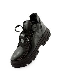 GLENMUIR - Eleganckie skórzane botki Nell 157 Czarne Rozmiar 40. Kolor: czarny. Materiał: skóra. Sport: turystyka piesza #1