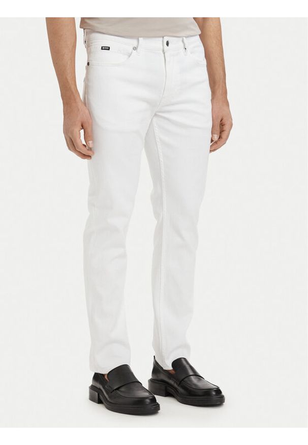 BOSS Jeansy H-Delaware 50561555 Biały Slim Fit. Kolor: biały