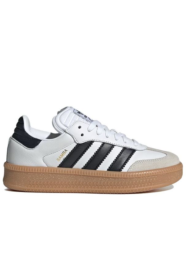 Adidas - Buty młodzieżowe adidas Originals Samba XLG JH6516 - białe. Kolor: biały. Materiał: guma, skóra. Szerokość cholewki: normalna. Sezon: lato