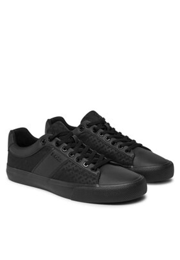 BOSS Sneakersy Aiden 50536508 10269810 01 Czarny. Kolor: czarny. Materiał: materiał
