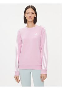 Adidas - adidas Bluza Essentials 3-Stripes IM0213 Różowy Regular Fit. Kolor: różowy. Materiał: bawełna