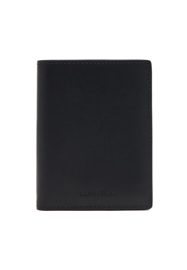 Calvin Klein Portfel męski Ck Premium Bifold 7Cc W/Coin K50K512854 Czarny. Kolor: czarny. Materiał: skóra