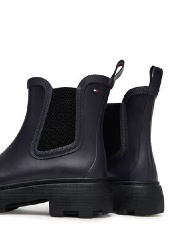 TOMMY HILFIGER - Tommy Hilfiger Kalosze Rubber Flag Cleated FW0FW08637 Granatowy. Kolor: niebieski. Materiał: guma