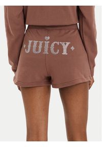 Juicy Couture Szorty sportowe Sully Rodeo JCBHS223825 Brązowy Regular Fit. Kolor: brązowy. Materiał: bawełna #3