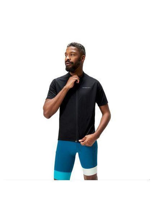 ENDURA - Koszulka rowerowa męska Endura Loop Zipped. Kolor: czarny. Sport: kolarstwo