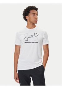 Under Armour T-Shirt Ua Gl Foundation Update Ss 1382915 Biały Loose Fit. Kolor: biały. Materiał: bawełna