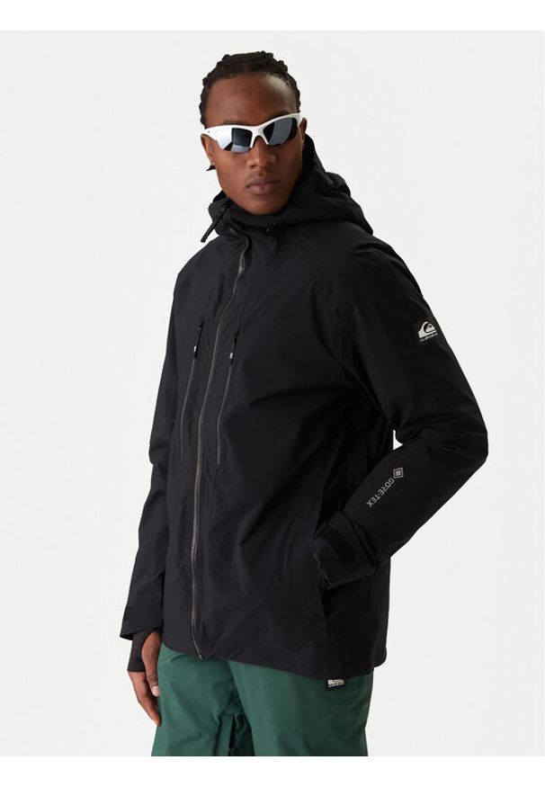 Quiksilver Kurtka snowboardowa Pro Path Stretch Goretex Jk EQYTJ03508 Czarny Modern Fit. Kolor: czarny. Materiał: syntetyk. Technologia: Gore-Tex. Sport: snowboard