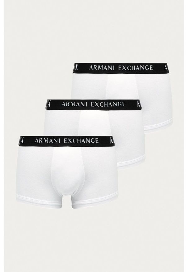 Armani Exchange - Bokserki (3-pack) 956000.CC282. Kolor: biały