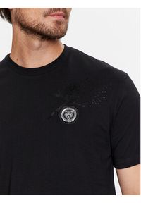 Plein Sport T-Shirt FADC MTK7558 STE003N Czarny Regular Fit. Kolor: czarny. Materiał: bawełna. Styl: sportowy