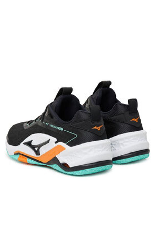 Mizuno Buty halowe Wave Stealth Neo 2 X1GA2400 Czarny. Kolor: czarny. Materiał: skóra. Model: Mizuno Wave
