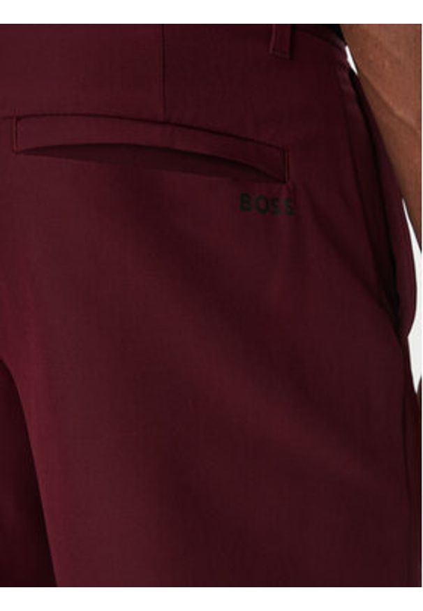 BOSS Szorty materiałowe S_Commuter_10.5 inch 50540337 Bordowy Slim Fit. Kolor: czerwony. Materiał: syntetyk