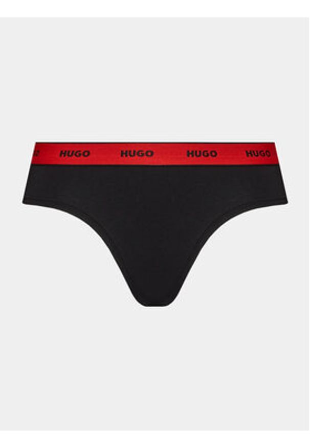 Hugo Figi klasyczne 50510624 Czarny. Kolor: czarny. Materiał: bawełna