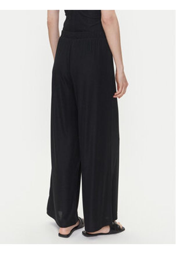 Emporio Armani Spodnie materiałowe EW000594 AF12206 FC043 Czarny Wide Leg. Kolor: czarny. Materiał: syntetyk