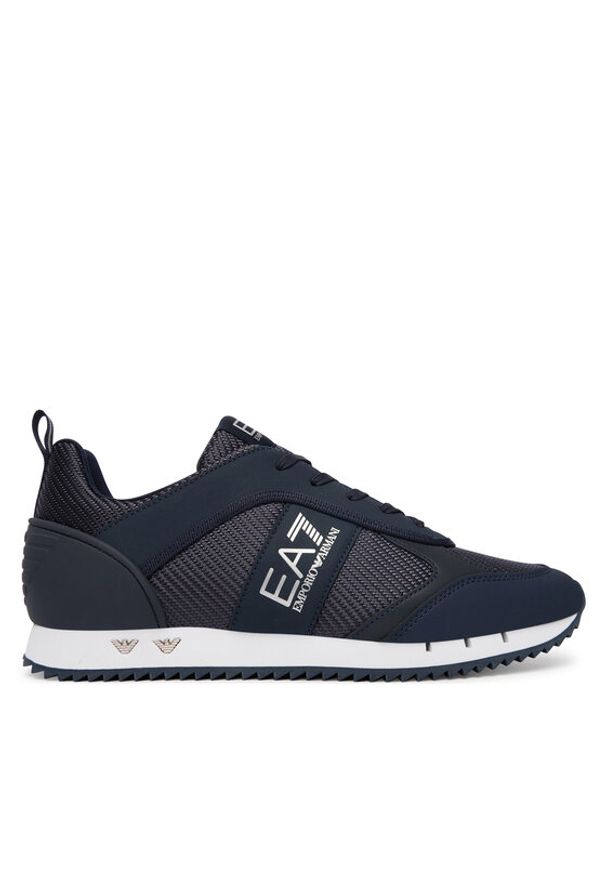 EA7 Emporio Armani Sneakersy 7X000337 AF18613 MZ592 Granatowy. Kolor: niebieski. Materiał: skóra