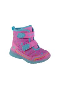 skechers - Buty Skechers Lights Illumi, Dzieci. Kolor: różowy. Materiał: materiał. Sezon: zima