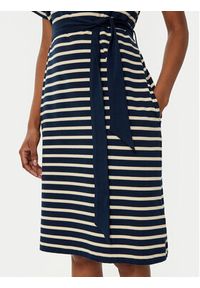 TOMMY HILFIGER - Tommy Hilfiger Sukienka codzienna WW0WW45183 Granatowy Regular Fit. Okazja: na co dzień. Kolor: niebieski. Materiał: bawełna. Typ sukienki: proste. Styl: casual