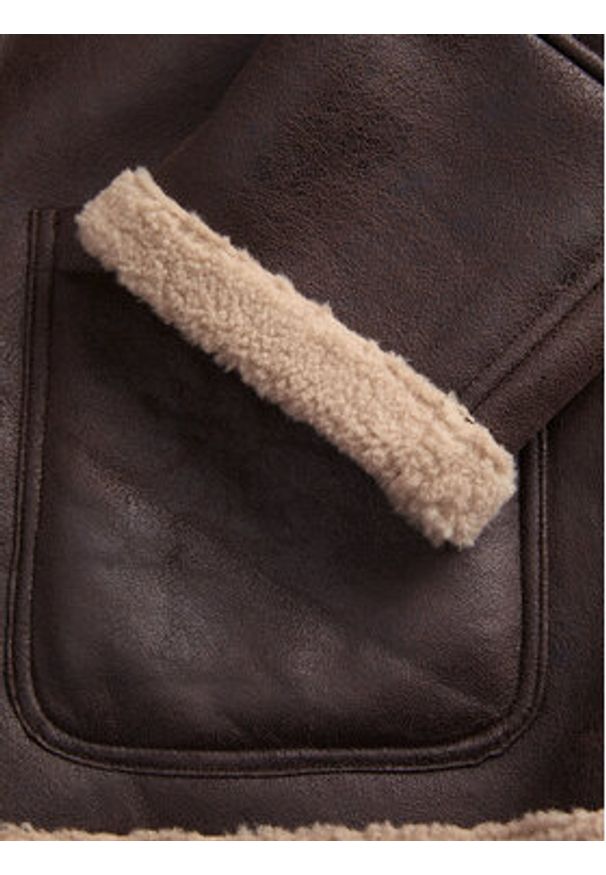 Jack & Jones Kurtka z imitacji skóry Cambridge 12282946 Brązowy Regular Fit. Kolor: brązowy. Materiał: skóra