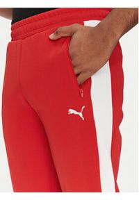 Puma Spodnie dresowe T7 Always On 629588 Czerwony Regular Fit. Kolor: czerwony. Materiał: bawełna #5