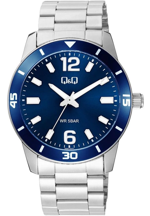 Zegarek męski QQ Q85B-004P srebrny. Kolor: srebrny