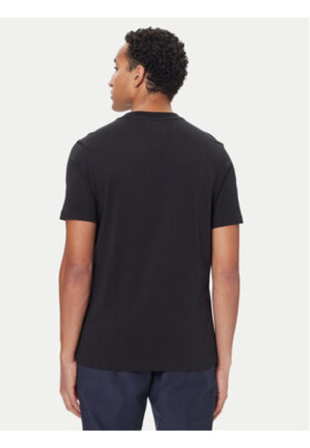 TOMMY HILFIGER - Tommy Hilfiger T-Shirt Linear Flag MW0MW41338 Czarny Regular Fit. Kolor: czarny. Materiał: bawełna