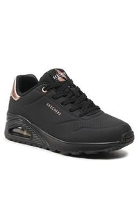 skechers - Skechers Sneakersy Golden Air 177094/BBK Czarny. Kolor: czarny. Materiał: skóra #5