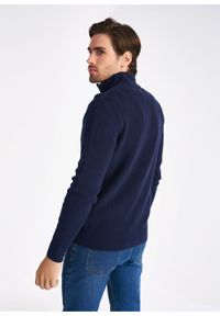 Ochnik - Sweter męski. Kolor: niebieski. Materiał: bawełna. Długość: długie #3