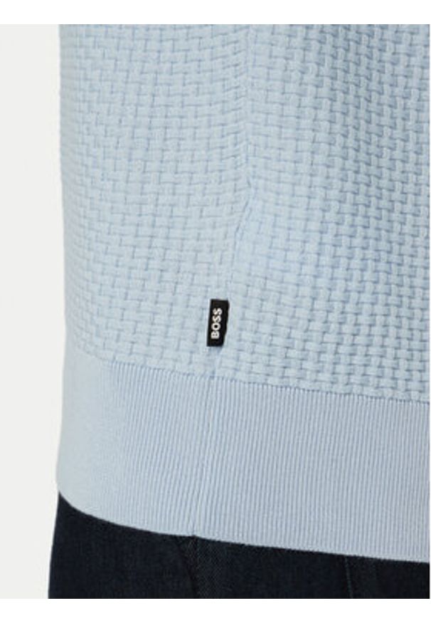 BOSS Polo H-Natalo 50561613 Niebieski Regular Fit. Typ kołnierza: polo. Kolor: niebieski. Materiał: bawełna