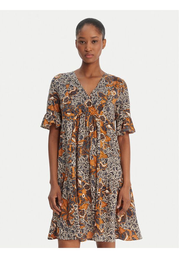 Weekend Max Mara Sukienka codzienna Fuoco 2615621072 Granatowy Regular Fit. Okazja: na co dzień. Kolor: niebieski. Materiał: bawełna. Typ sukienki: proste. Styl: casual