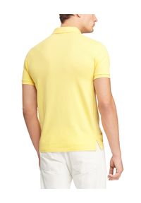 Ralph Lauren - RALPH LAUREN - Koszulka Polo Slim Fit. Typ kołnierza: polo. Kolor: żółty. Materiał: bawełna, prążkowany. Wzór: haft, aplikacja. Styl: klasyczny #6