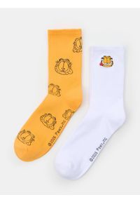 Sinsay - Prążkowane skarpetki 2 pack Garfield - wielobarwny. Materiał: prążkowany #1
