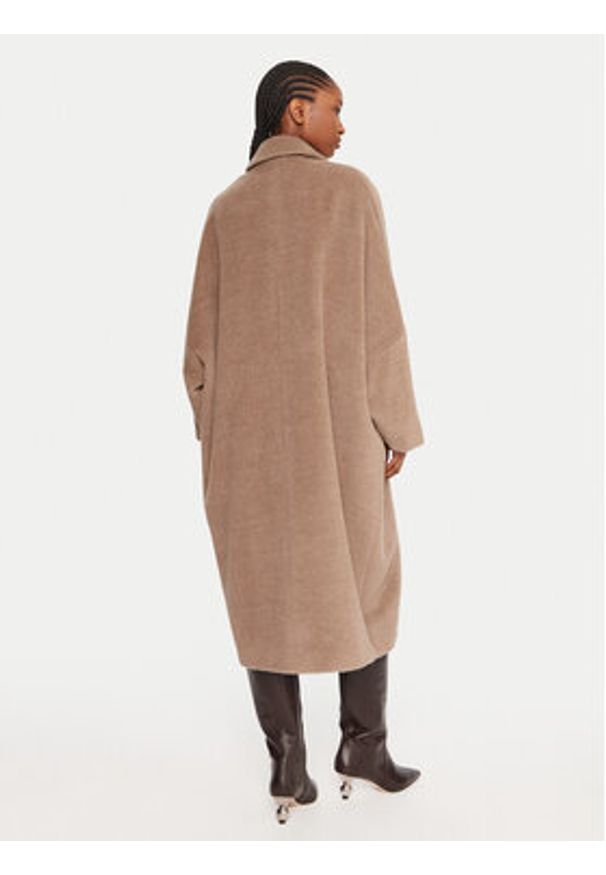 Marella Płaszcz wełniany Icam 2523016122 Beżowy Regular Fit. Kolor: beżowy. Materiał: wełna