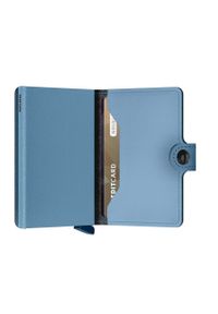 Secrid portfel damski. Kolor: niebieski. Materiał: materiał