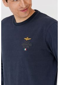 Aeronautica Militare - AERONAUTICA MILITARE Męska granatowa bluza. Kolor: niebieski. Wzór: haft #6