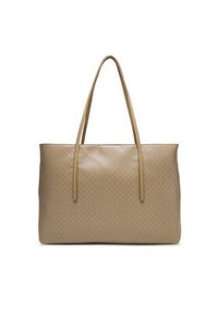 Calvin Klein Torebka Emblem Aop Tote W/ Pouch LV04F3266G Beżowy. Kolor: beżowy. Materiał: skórzane #3