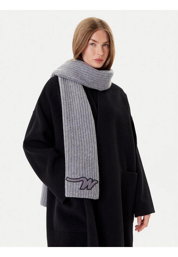 Weekend Max Mara Szalik Bardies 2525746035 Szary. Kolor: szary. Materiał: wełna, materiał