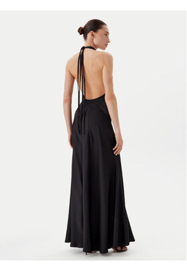 Eleh Sukienka wieczorowa ESS250181 Czarny Regular Fit. Kolor: czarny. Materiał: syntetyk. Styl: wizytowy