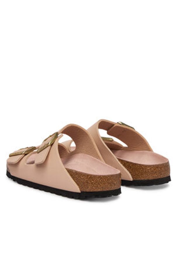 Birkenstock Klapki Arizona 1031525 Beżowy. Kolor: beżowy. Materiał: skóra