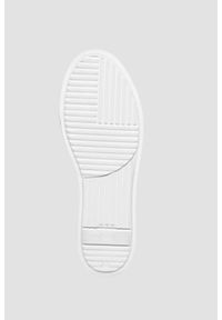 Valentino by Mario Valentino - VALENTINO Biało-złote sneakersy Baraga S Sneaker Lace-U. Kolor: biały. Materiał: skóra #3