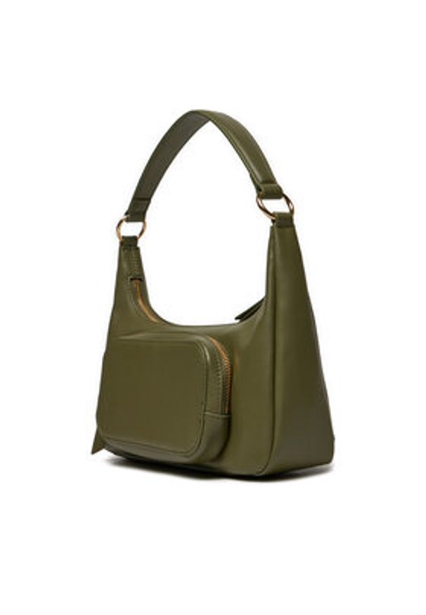 TOMMY HILFIGER - Tommy Hilfiger Torebka Soft Utility Shoulder Bag Pu AW0AW16711 Khaki. Kolor: brązowy. Materiał: skórzane