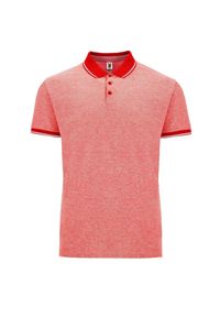 ROLY - Męska Koszulka Polo Bowie. Typ kołnierza: polo. Kolor: czerwony #1