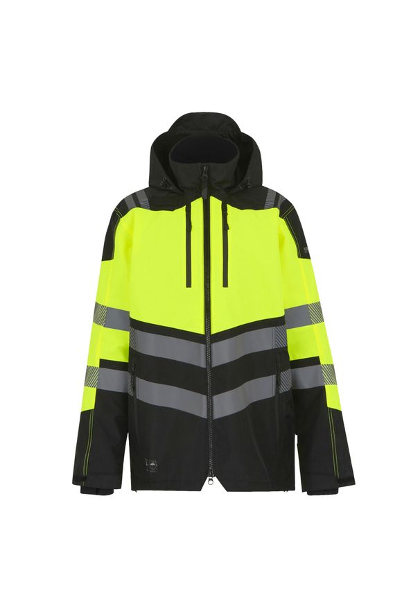 Regatta - Kurtka Wodoodporna Męska Odblaskowa. Kolor: wielokolorowy, żółty, czarny. Sport: turystyka piesza